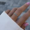 Eternity ring designed with turquoise stones and nickel free silver