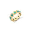 Gold-plated 925 silver ring with fluted detailing