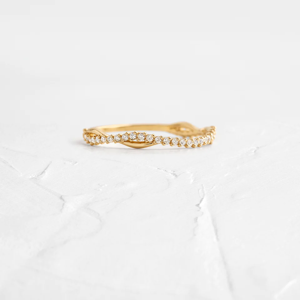 925 Silver Twist and Turn Stack Ring