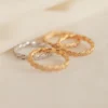 925 Silver Twist Diamond Eternity Ring - Image 2