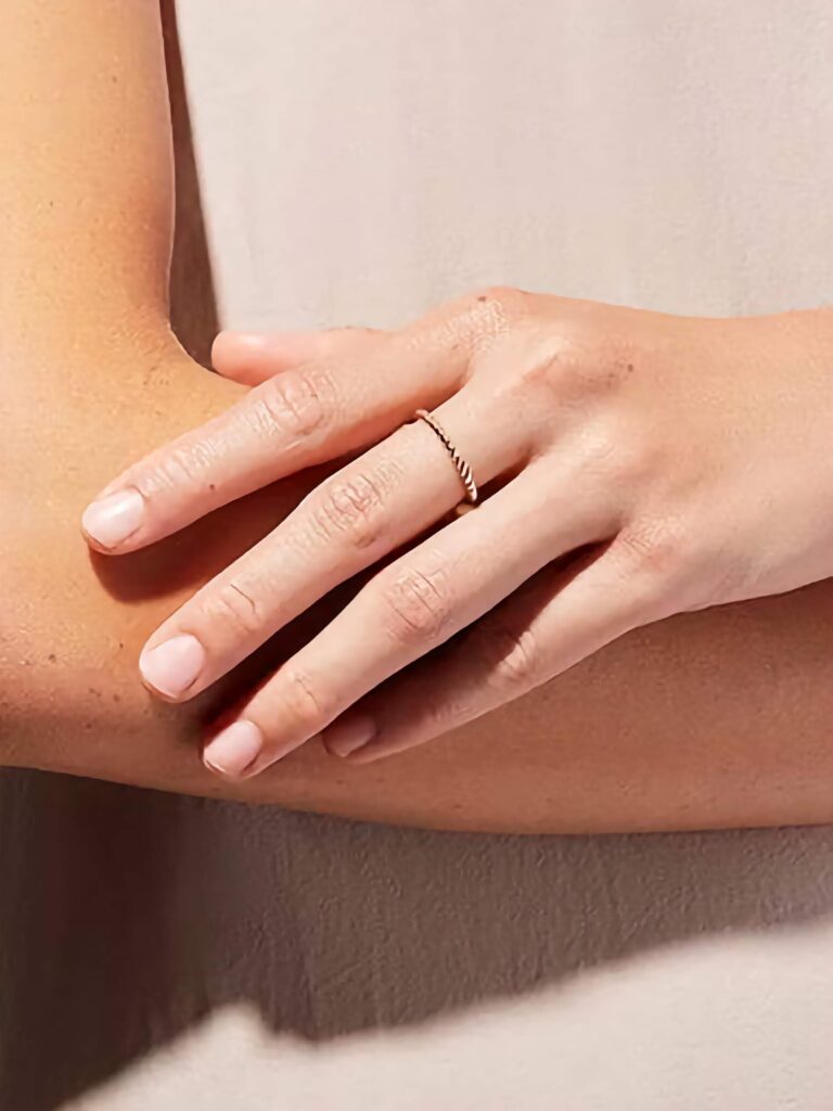 925 Silver Twisted Adjustable Ring