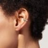 925 Silver Twisted Cuff Earrings