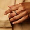 925 Silver Twisted Dome Mini Ring