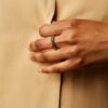 925 Silver Twisted Dome Mini Ring - Image 2