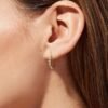 925 Silver Twisted Hoop Earrings