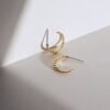 925 Silver Twisted Hoop Earrings - Image 5