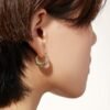 925 Silver Twisted Hoop Earrings