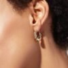 925 Silver Twisted Hoop Earrings - Image 2