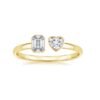 Sterling silver ring finished with thick gold plating