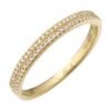 925 Silver Two Row Diamond Cigar Ring - Image 3
