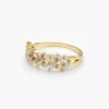 925 silver ring with balanced marquise and round design