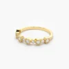 Gold-plated sterling silver ring with polished, elegant styling
