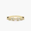 Unique anniversary ring with a clean, graceful design
