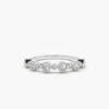 Diamond anniversary ring with nickel-free, hypoallergenic construction