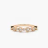 925 Silver Unique Diamond Anniversary Ring with premium CZ stone