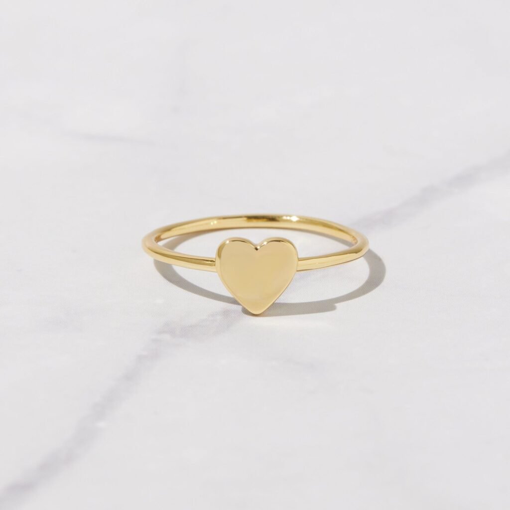 925 Silver Valentina Heart Ring