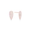 Serpentine-inspired earrings with detailed shaping and bright stone accents