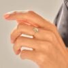 Gold-plated sterling silver ring with a clean, delicate silhouette