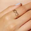 925 Silver Wave Ring with flowing wave design