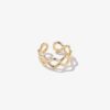 925 Silver Wave Ring with graceful curved silhouette