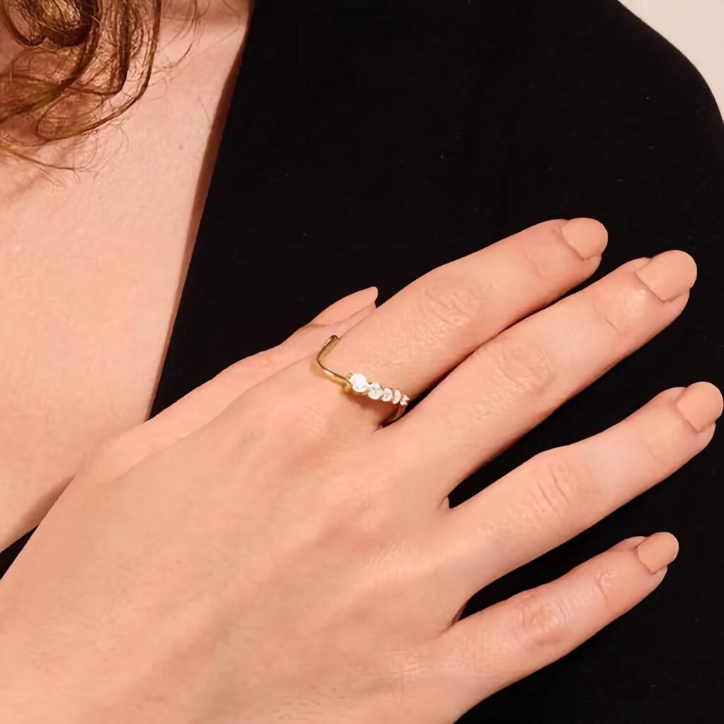 925 Silver Wave Stacking Ring
