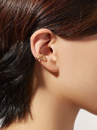 925 Silver Wavy Ear Cuff