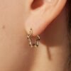 925 Silver Wavy Hoop Earrings