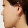 925 Silver Wavy Hoop Earrings - Image 2