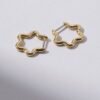 925 Silver Wavy Hoop Earrings - Image 5