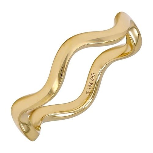 925 Silver Wavy Stackable Ring