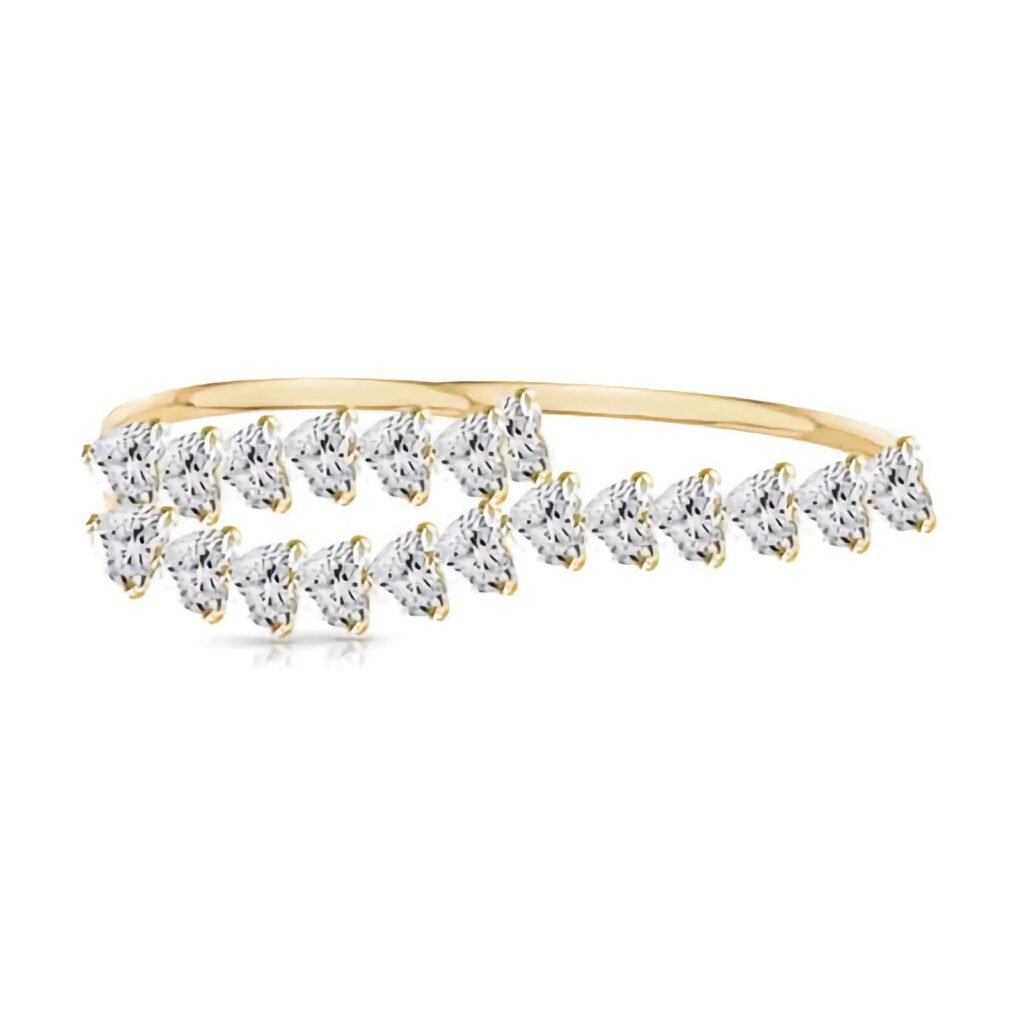 925 Silver Wavy Two Finger Cocktail Ring
