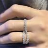 925 Silver Wavy Two Finger Cocktail Ring - Image 2