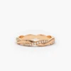 925 Silver Weaving Braid Eternity Diamond Ring - Image 6