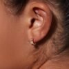 925 Silver Wide Hoop Earrings