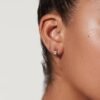 925 Silver Wide Hoop Earrings - Image 2