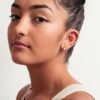 925 Silver Wide Hoop Earrings - Image 3