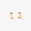925 Silver Wide Hoop Earrings - Image 8