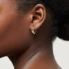 925 Silver Wide Hoop Earrings