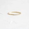 925 silver ring with subtle sparkling CZ stones