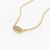 925 SilverArt Deco Trio Diamond Necklace - Image 3