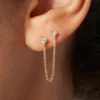 925 SilverBelle Diamond Earrings - Image 4