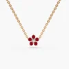 Sterling silver pendant with thick gold plating and solitaire design