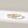 925 Sterling Silver 0.30ctw Diamond Cluster Engagement Ring - Image 2