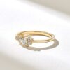 925 Sterling Silver 0.30ctw Diamond Cluster Engagement Ring - Image 5