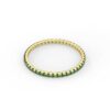 925 Sterling Silver 0.35 ctw Emerald full Eternity Band | Emerald Eternity Band | Thin Band - Image 5
