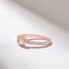 Ring with a simple silhouette and 0.35 ct total weight