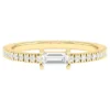 925 Sterling Silver 0.4 Carat Diamond Infinity Band Ring - Image 3