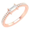 925 Sterling Silver ring with 0.4 carat sapphire detail