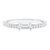 Sapphire band ring with clean, connected design
