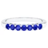 925 Sterling Silver 0.5 Carat Sapphire Infinity Band Ring - Image 2